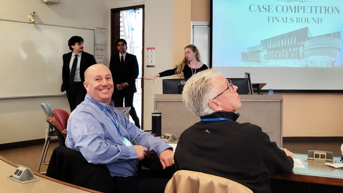 Rob Matlow at WLU LCFC event as judge.